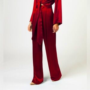 Michelle Mason Wide leg silk trousers Size ~ 2